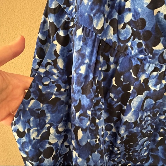 NWT DKNY Asymmetric Silk Draped Dress Size L Retail $345 - Picture 6 of 9